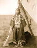 Dakota woman standing at doorway of tipi. Poster Print - Item # VARBLL058746902L