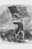 Bragg Hoists Sumter Flag over Fort Poster Print by Frank  Leslie - Item # VARBLL0587330554