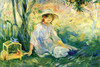 Under an orange tree, a girl sits with a bird cage Poster Print by Berthe  Morisot - Item # VARBLL0587258659
