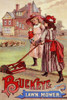 Victorian trade card for the Buckeye Lawn Mower.  To show how easy it is, two girls are shown, one holding a doll and the other pushing the mover. Poster Print by unknown - Item # VARBLL0587391103