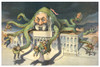 Illustration shows a large octopus with the face of Richard Croker on top of City Hall with its tentacles grabbing multiple people.   By J.S. Pughe for Puck Magazine.  1901 October 23. Poster Print by J.S. Pughe - Item # VARBLL0587396717