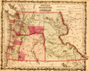 Washington & Oregon Territories 1862 Poster Print - Item # VARBLL058758017L