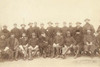 Twenty two uniformed military men, standing and sitting in camp chairs. Some of the men are wearing winter coats. Poster Print by John C.H. Grabill - Item # VARBLL0587238054