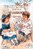 A Victorian advertising trade card showing children having a coffee party instead of a tea party. Poster Print by unknown - Item # VARBLL0587341653