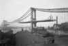 Photograph of the Manhattan Bridge being built as seen from the Brooklyn side Poster Print by unknown - Item # VARBLL0587238305