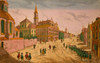 Street view with soldiers marching, and pedestrians in Qu?bec; an idealized view depicting Qu?bec as a typical European city. Poster Print - Item # VARBLL058756873L