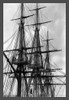The rigging and spars of the USS Constitution, aka "Old Ironsides."  This image illustrates the complex network of ropes and timber needed to run a large square sailed frigate. Poster Print by unknown - Item # VARBLL0587037407