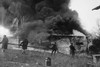 Blaze at Camp Leech; U.S. Army uses the grounds of the American  University; Firefighter fight fire Poster Print by unknown - Item # VARBLL058745752L Blaze at Camp Leech; U.S. Army uses the grounds of the American  University; Firefighter fight fire Poster Print by unknown - Item # VARBLL058745752L