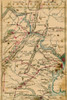 Virginia Theatre.  Regional map of Virginia, Maryland and Pennsylvania showing the Potomac River and its tributaries. Poster Print by Robert Knox Sneden - Item # VARBLL0587425857