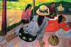 Tahitian girls rest on a porch Poster Print by Paul  Gauguin - Item # VARBLL0587259868