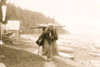 elderly Makah woman carrying faggots, a bundle of sticks, on her back, at Neah Bay, Washington Poster Print - Item # VARBLL058751255L