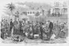 African Americans market goods to local soldiers at Beaufort South Carolina Poster Print by Frank  Leslie - Item # VARBLL0587323795
