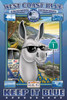 On Highway 1, Blue the Donkey has his VW Hippie bus with his license plate Blue 4U Poster Print by Richard Kelly - Item # VARBLL058720382x