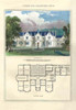 Cottages & Villas of the English Countryside in the adaptation from foreign influences in design with a painting of the home and a basic first floor plan Poster Print by Richard Brown - Item # VARBLL0587041153