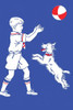 The cover art for a developmental reading book showing a child playing ball with his dog. Poster Print by Julia Letheld Hahn - Item # VARBLL0587274409