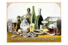 Food and alcoholic beverages on table. The title is also printed in German. Poster Print by Louis N. Rosenthal - Item # VARBLL0587231106