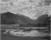 Lake and trees in foreground mountains and clouds in background "In Rocky Mountain National Park "Colorado. 1933 - 1942 Poster Print by Ansel Adams - Item # VARBLL058740101x