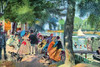 La Grenouill_re was a restaurant and bathing place on a small branch of the Seine at Croissy. Poster Print by Pierre-August  Renoir - Item # VARBLL0587255005