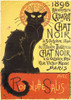 Black Cat with Gold eyes.  Th?ophile Alexandre Steinlen, frequently referred to as just Steinlen, was a Swiss-born French Art Nouveau painter and printmaker. Poster Print by Th?ophile Alexandre Steinlen - Item # VARBLL0587411872