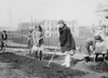 School children outside digging, making garden Poster Print - Item # VARBLL058756544L