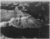 View dark shadows in foreground and right framing cliffs at left and center "Grand Canyon National Park" Arizona. 1933 - 1942 Poster Print by Ansel Adams - Item # VARBLL0587400684