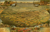 Birds eye view map of Phoenix, Arizona 1885 Poster Print - Item # VARBLL058757084L