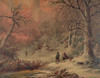 Hunters with a dead deer in a Frozen Landscape Poster Print - Item # VARBLL058756841L