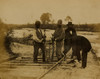 Military railroad operations in northern Virginia: men using levers for loosening rails Poster Print - Item # VARBLL058745598L