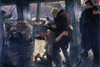 A father embraces his kneeling son grasping him by the shoulders on the deck of a ship from which the son has probably returned from travels abroad Poster Print by James Tissot - Item # VARBLL058725579x