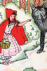 Little Red Riding Hood Meets the Wolf and tells him of the trip to Grandma's house Poster Print by Julia Letheld Hahn - Item # VARBLL0587275588