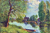 River landscape at Moret-sur-Loing Poster Print by Alfred  Sisley - Item # VARBLL0587263067