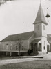 Exterior view of church with group of African American men standing on steps in Georgia Poster Print - Item # VARBLL0587634294