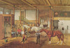 A great scene from inside a turn of century racing horse stable. Poster Print by unknown - Item # VARBLL0587008814