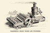 Advances in farm technology followed the latest inventions very carefully.  Many inventors created vastly different looking machines to do the same function, some with success and some without. Poster Print by Unknown - Item # VARBLL0587224975