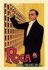 Spanish poster of a man next to a curtain of bells on leather straps. Poster Print by unknown - Item # VARBLL0587028459
