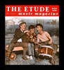 Cover to the magazine, "Etude" from July 1946 featuring three boys singing and playing instruments. Poster Print by unknown - Item # VARBLL0587435275