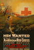 wounded soldier looking to the horizon, where a Red Cross ambulance approaches and the Red Cross emblem rises like the sun. Poster Print - Item # VARBLL058748192L