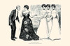 The triplets find they are all engaged to the same man. Poster Print by Charles Dana Gibson - Item # VARBLL058727736x