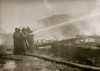 Firefighters, Firemen, Hoses in action fighting a blaze with hoses, Poster Print - Item # VARBLL058750247L