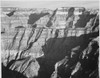 Closer view of cliff formation "Grand Canyon from North Rim 1941" Arizona. 1941 Poster Print by Ansel Adams - Item # VARBLL0587400544