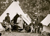 Fairfax Court House, Virginia. Capt. J.B. Howard, A.Q.M. and group at headquarters, Army of the Potomac Poster Print - Item # VARBLL058754164L