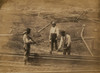 Two railroad construction workers hammer track as third construction worker watches Poster Print - Item # VARBLL058745500L