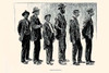 A group of men stand in line for food handouts. Poster Print by Charles Dana Gibson - Item # VARBLL0587277289