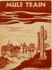 Cowboy whips mules that are pulling a wagon with a guitar, gifts and a shovel. A Saguaro Cactus is to its front Poster Print - Item # VARBLL058753872L