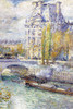 Louvre above the Seine in Paris Poster Print by Frederick Childe Hassam - Item # VARBLL0587252456