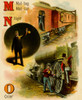 Railroad ABC- M is for Mailbag & Mail Car, N is for Night & O is for oiler Poster Print - Item # VARBLL058759617L