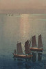 Dusk blankets a still lake over Sailboats Poster Print by unknown - Item # VARBLL0587244488