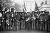 Cowboys at the White House en masse on horses Poster Print by unknown - Item # VARBLL058745958L