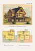American Architecture of the Victorian Period with an illustration of the home's exterior and a two floor architectural plan and layout Poster Print by unknown - Item # VARBLL0587028068