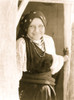 An Isleta woman, half-length portrait, posed standing in doorway, facing front. Poster Print - Item # VARBLL058747540L